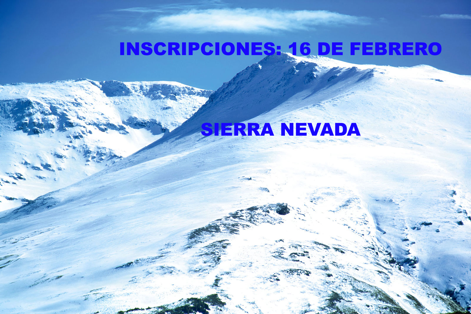 Foto  SIERRA NEVADA ( del 25 de abril al 3 de Mayo 9 días - 8 noches)